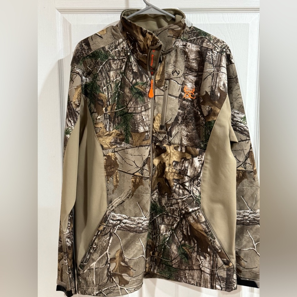 Bushmaster Mens Mossy Oak Silver Scent Free Camo Hunting Jacket Coat, NWOT